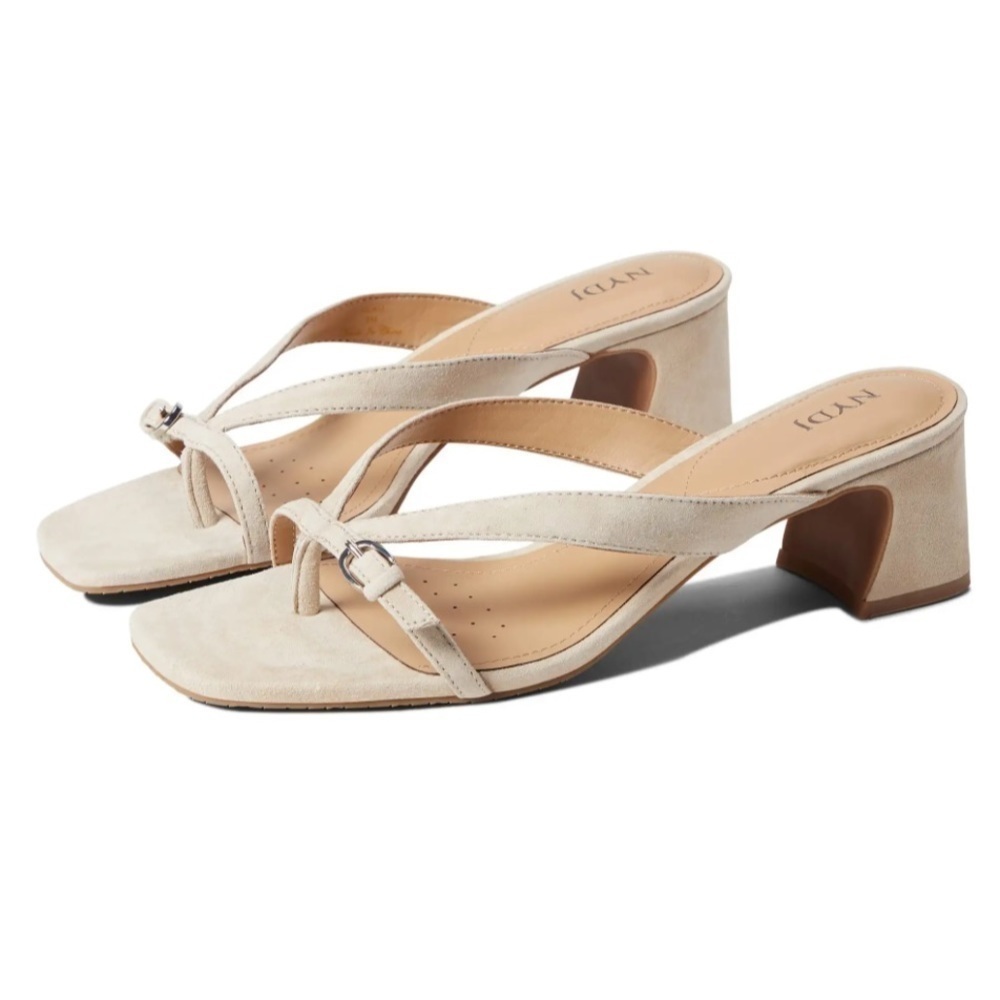 NYDJ® Glam Heeled Sandals. Sand size 10